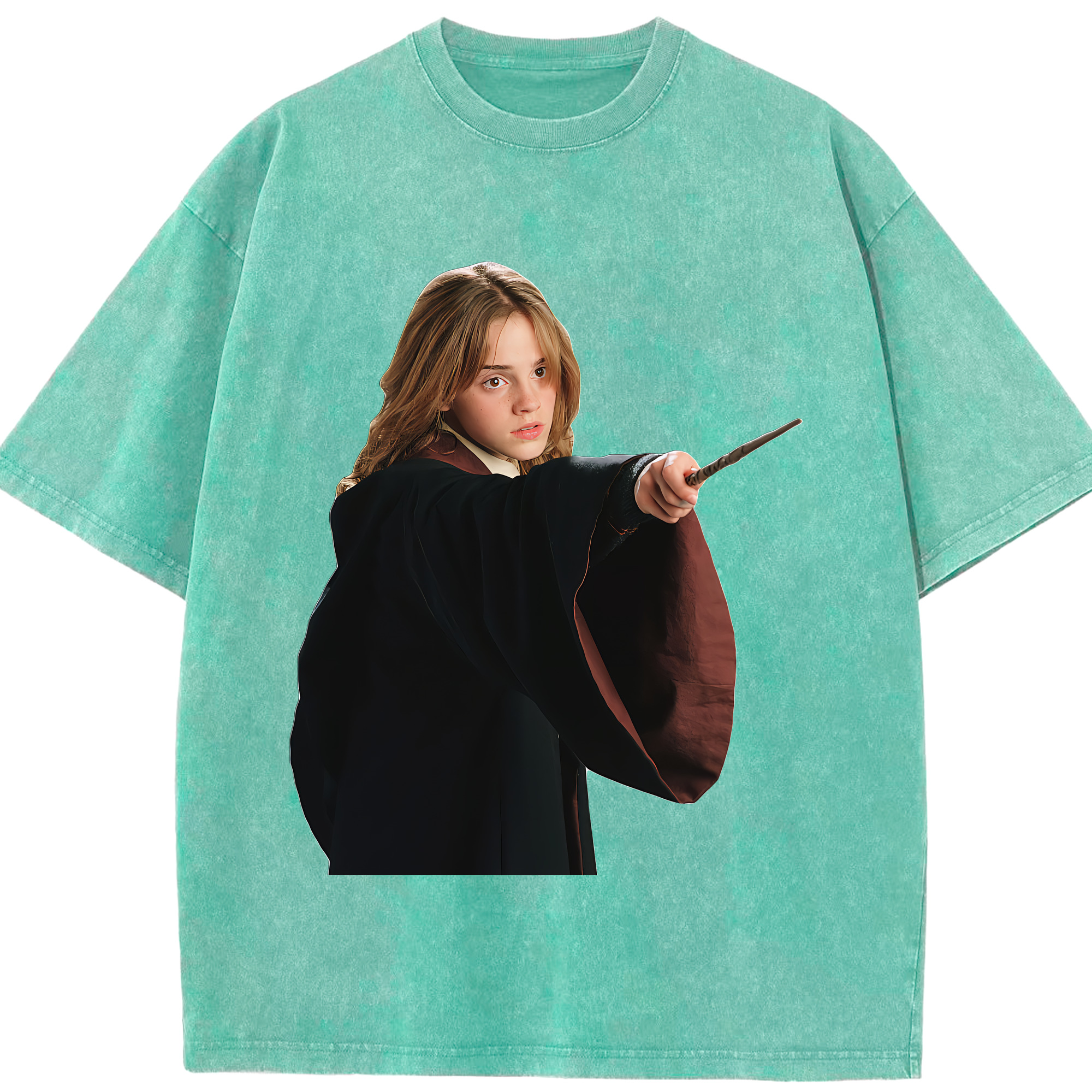 （画像用） Harry Potter ハリー・ポッターシリーズ 綿100% ヴィンテージ風 半袖Tシャツ（フロントプリント）